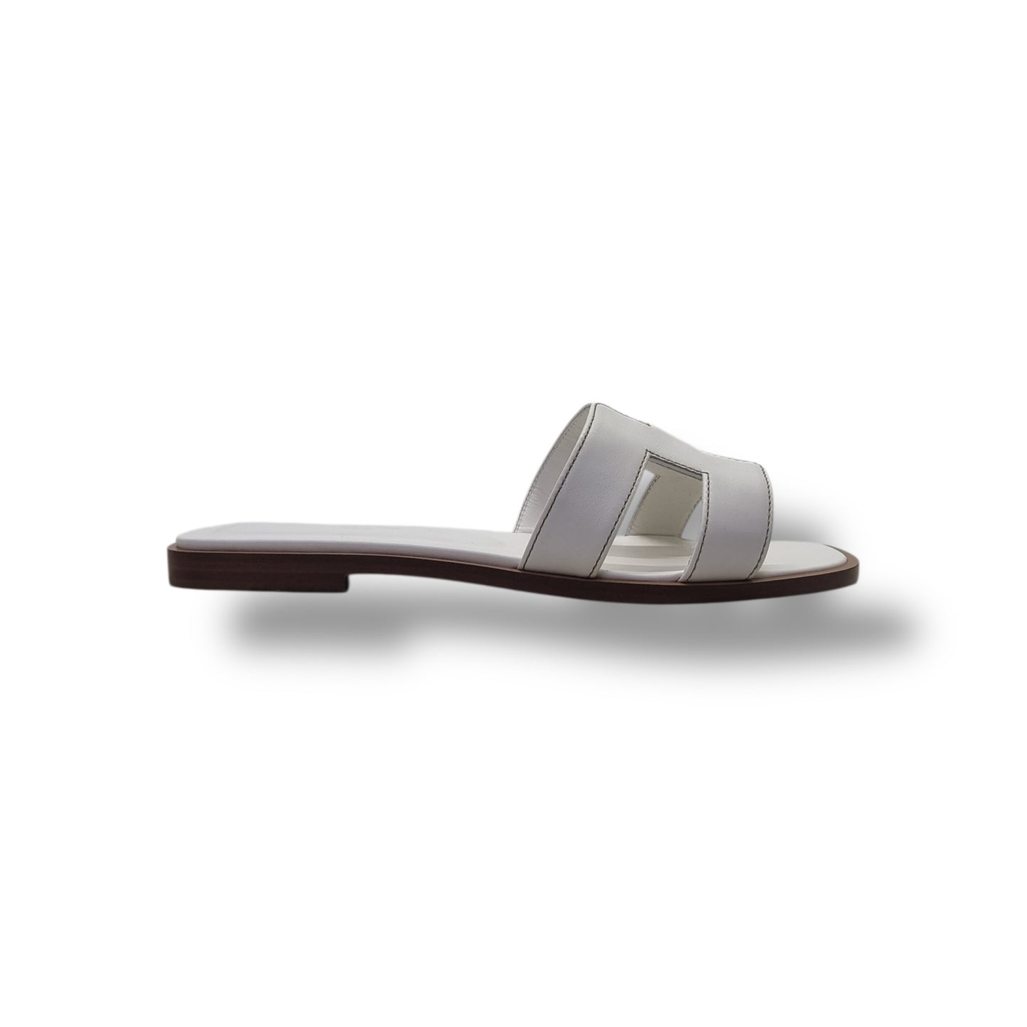 Hermes Oran Sandal (White)