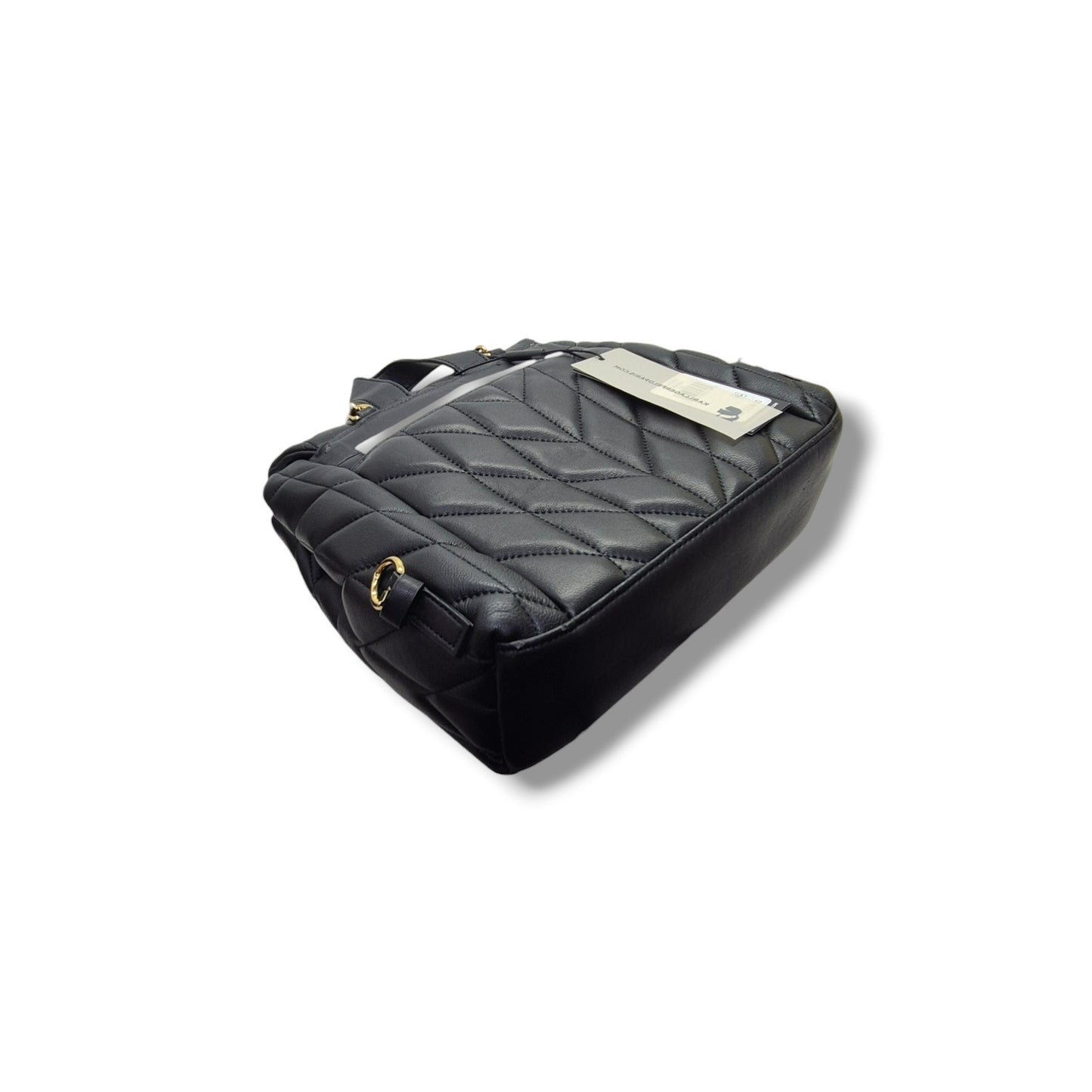 Karl Lagerfeld Paris Lafayette Leather Backpack Ghw (Black)