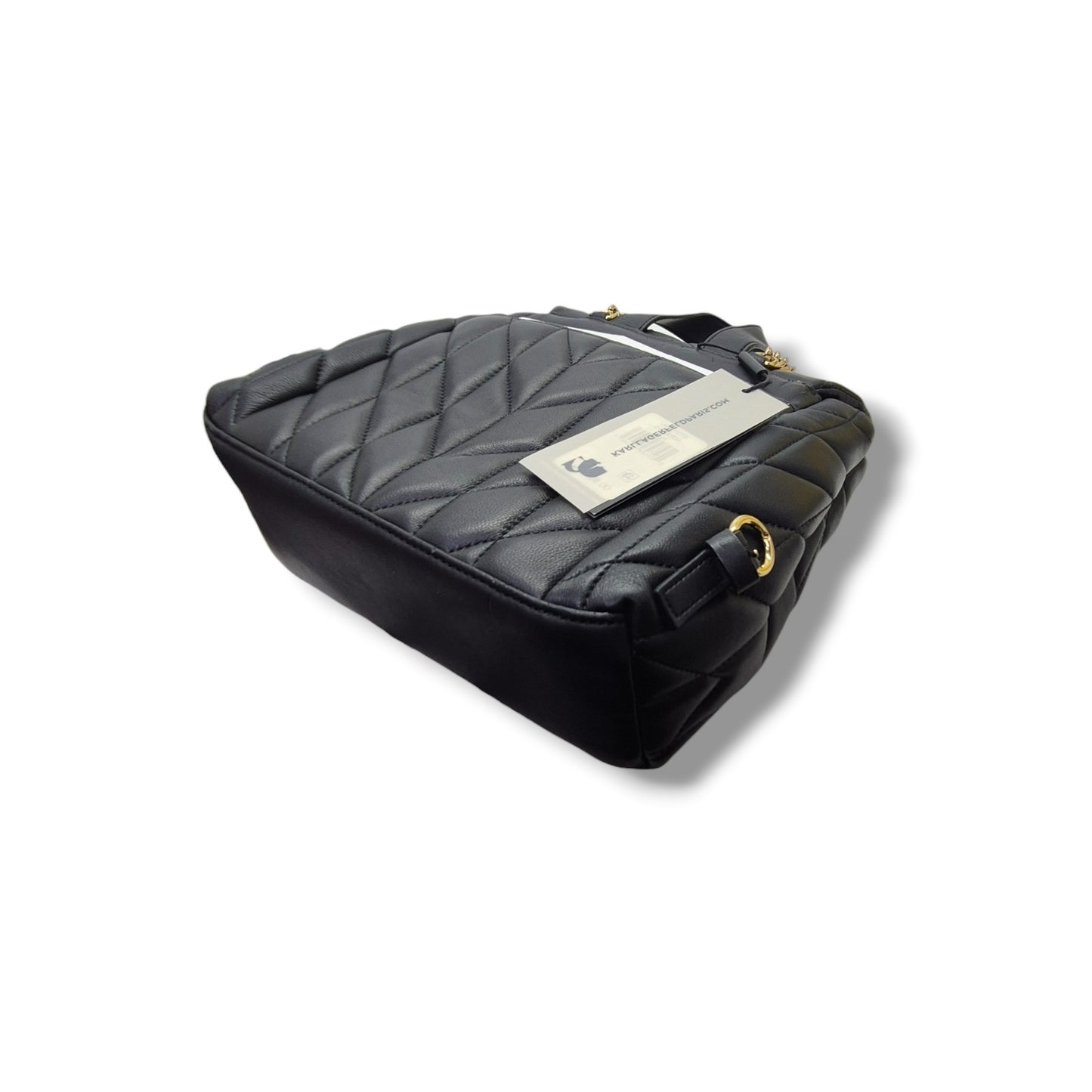 Karl Lagerfeld Paris Lafayette Leather Backpack Ghw (Black)