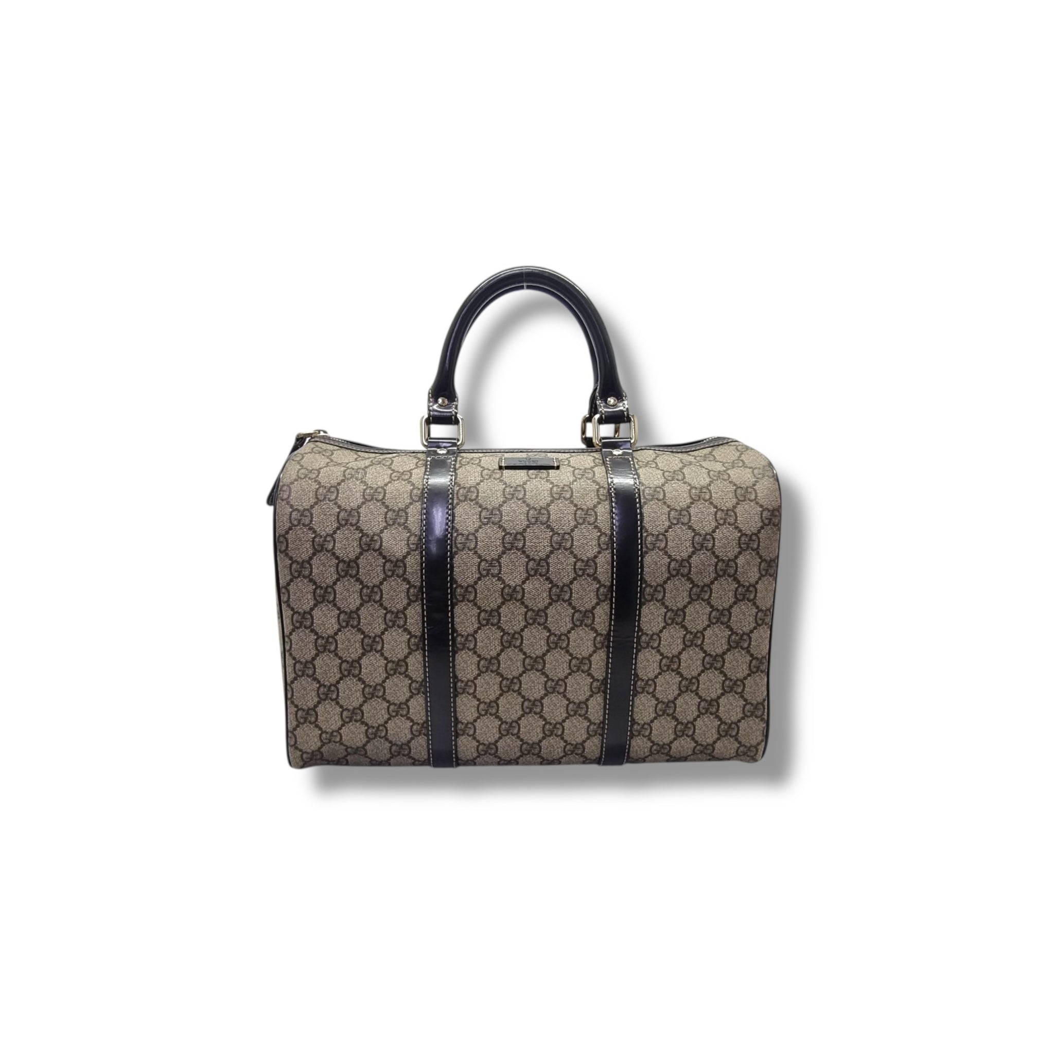 Gucci GG Joy Canvas Boston Bag Ghw (Dark Brown)