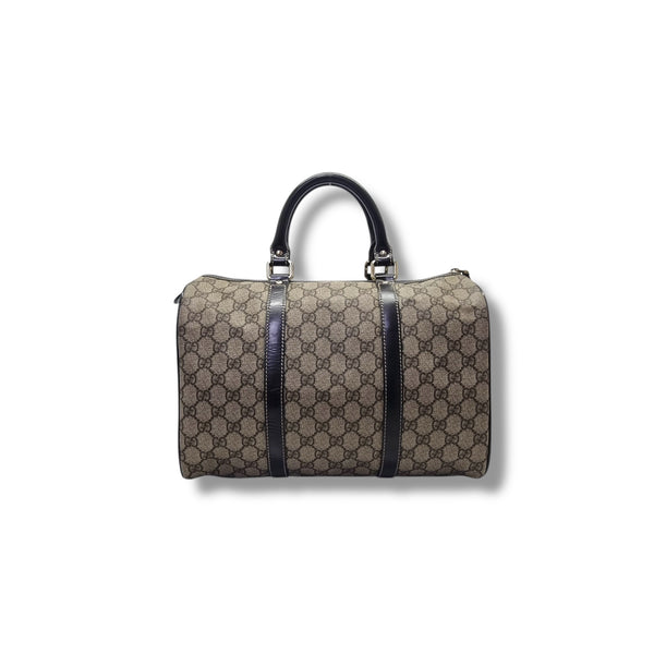 Gucci GG Joy Canvas Boston Bag Ghw (Dark Brown)