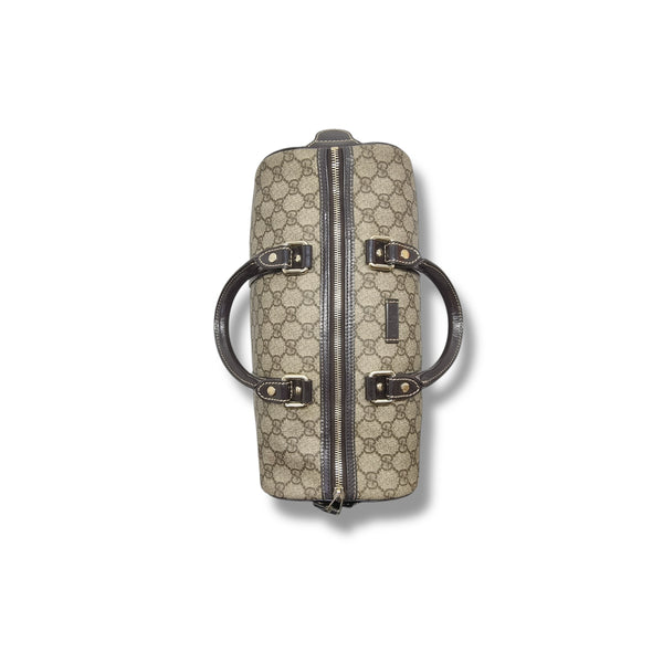Gucci GG Joy Canvas Boston Bag Ghw (Dark Brown)