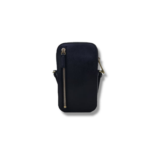 Karl Lagerfeld Maybelle K/Ikonik Cell Phone PVC Crossbody Ghw (Black Multi)