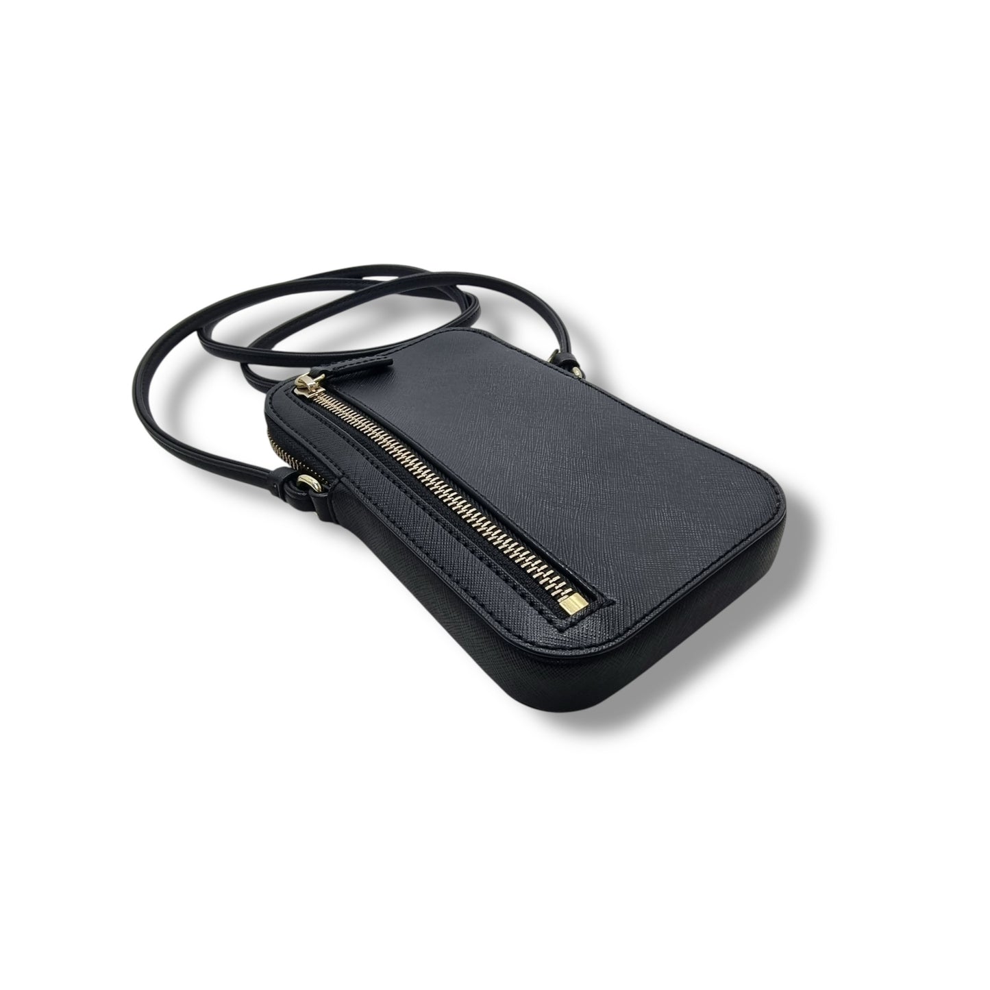 Karl Lagerfeld Maybelle K/Ikonik Cell Phone PVC Crossbody Ghw (Black Multi)