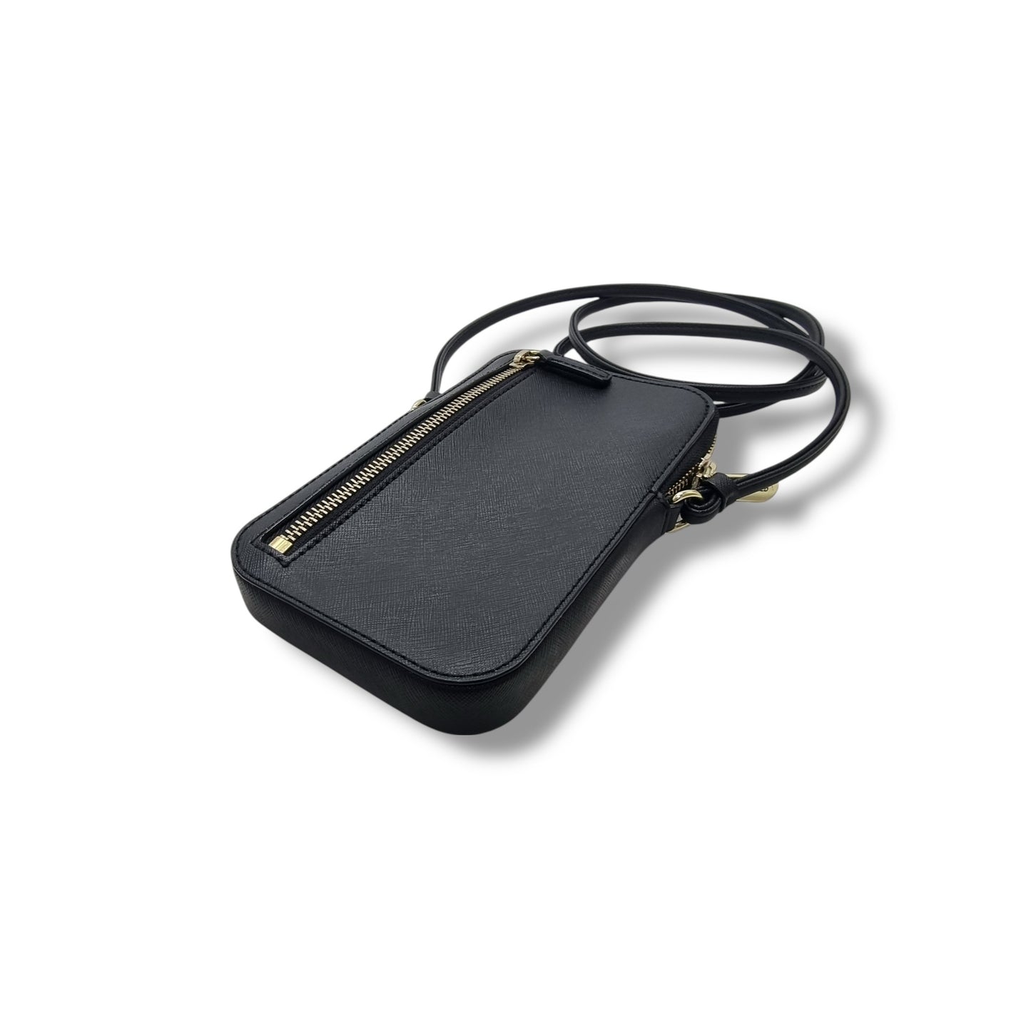 Karl Lagerfeld Maybelle K/Ikonik Cell Phone PVC Crossbody Ghw (Black Multi)