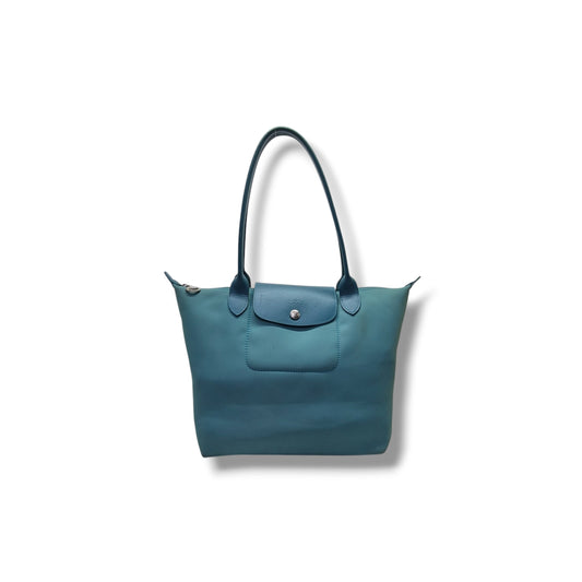 Longchamp Le Pliage LH Medium Polyamide Canvas Ghw (Turquoise)