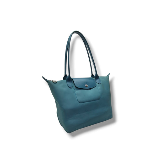 Longchamp Le Pliage LH Medium Polyamide Canvas Ghw (Turquoise)