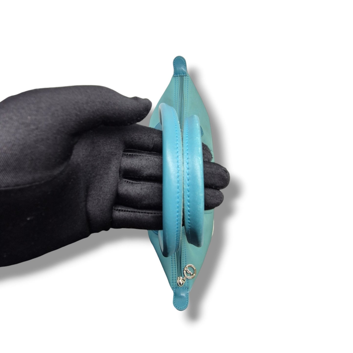 Longchamp Le Pliage LH Medium Polyamide Canvas Ghw (Turquoise)