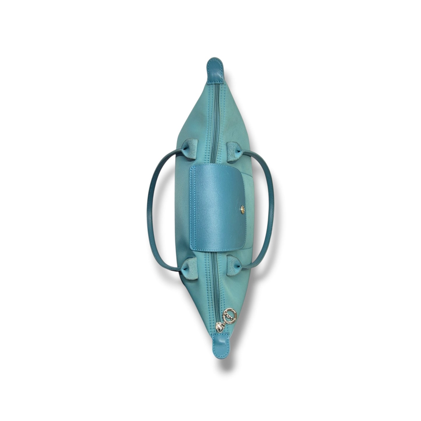 Longchamp Le Pliage LH Medium Polyamide Canvas Ghw (Turquoise)