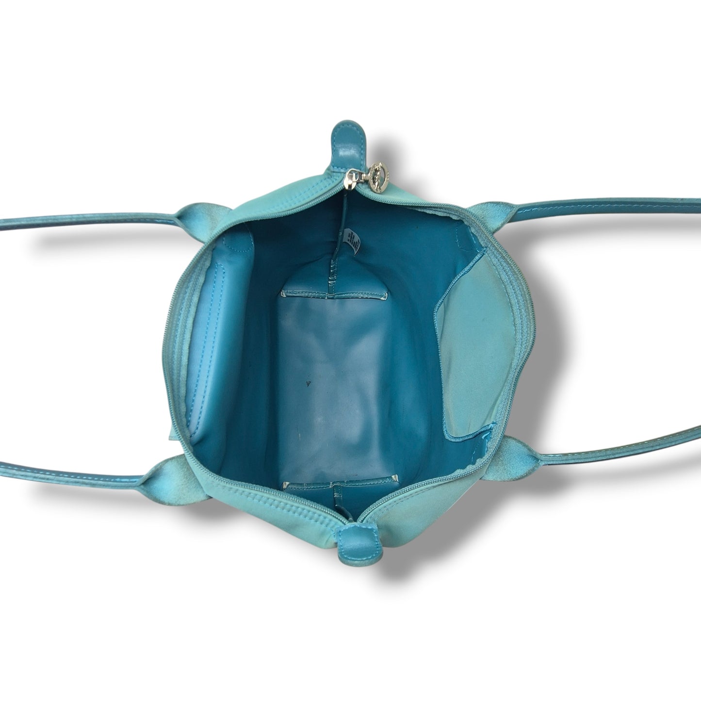 Longchamp Le Pliage LH Medium Polyamide Canvas Ghw (Turquoise)