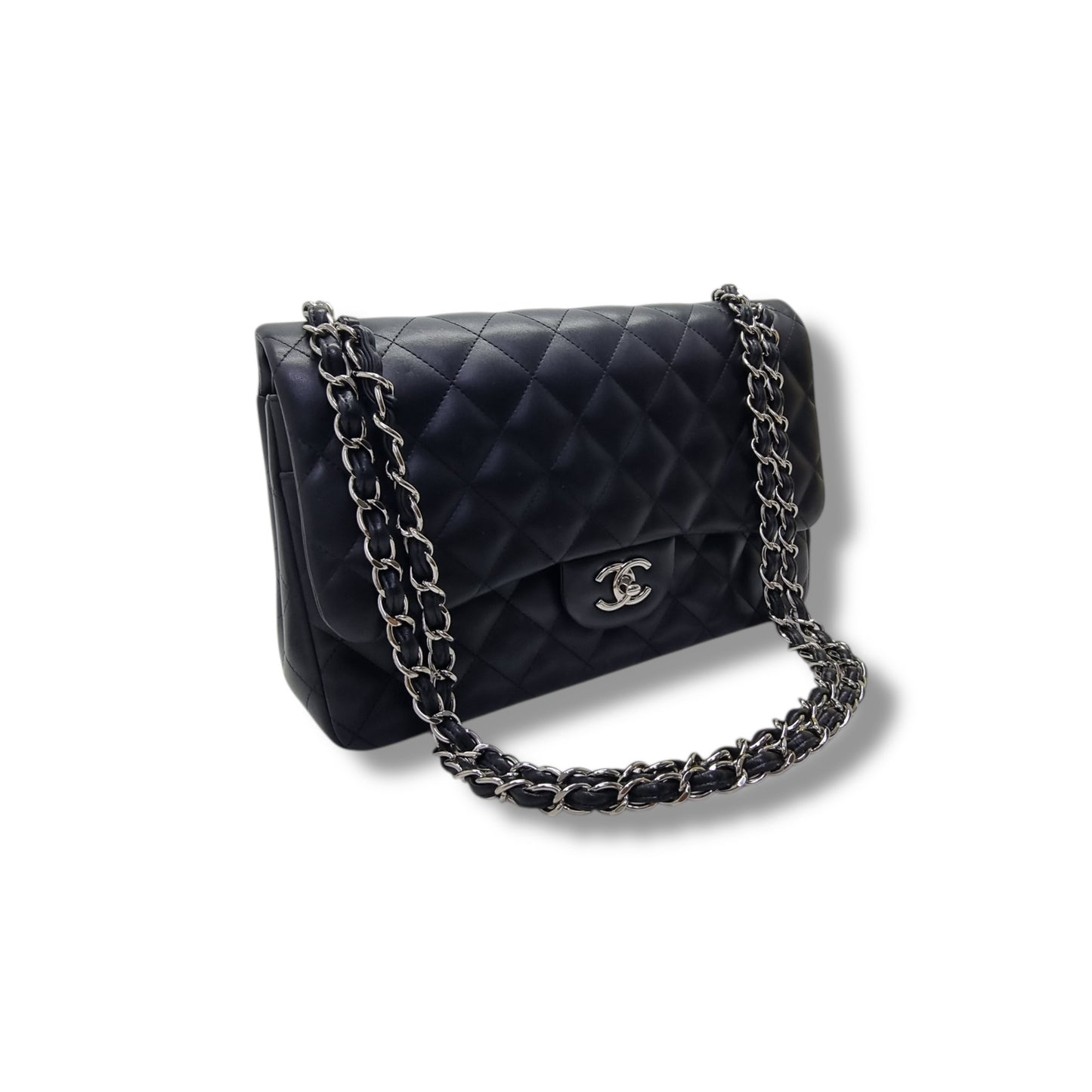 Chanel Classic Jumbo Double Flap Lambskin Shw