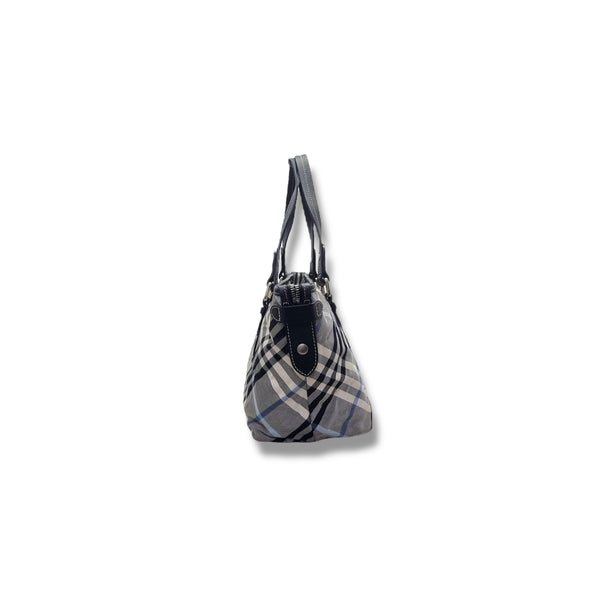 Blue Label Burberry Nova Check Canvas Shoulder Bag Shw (Gray)