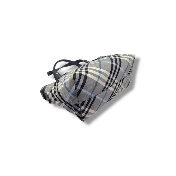 Blue Label Burberry Nova Check Canvas Shoulder Bag Shw (Gray)