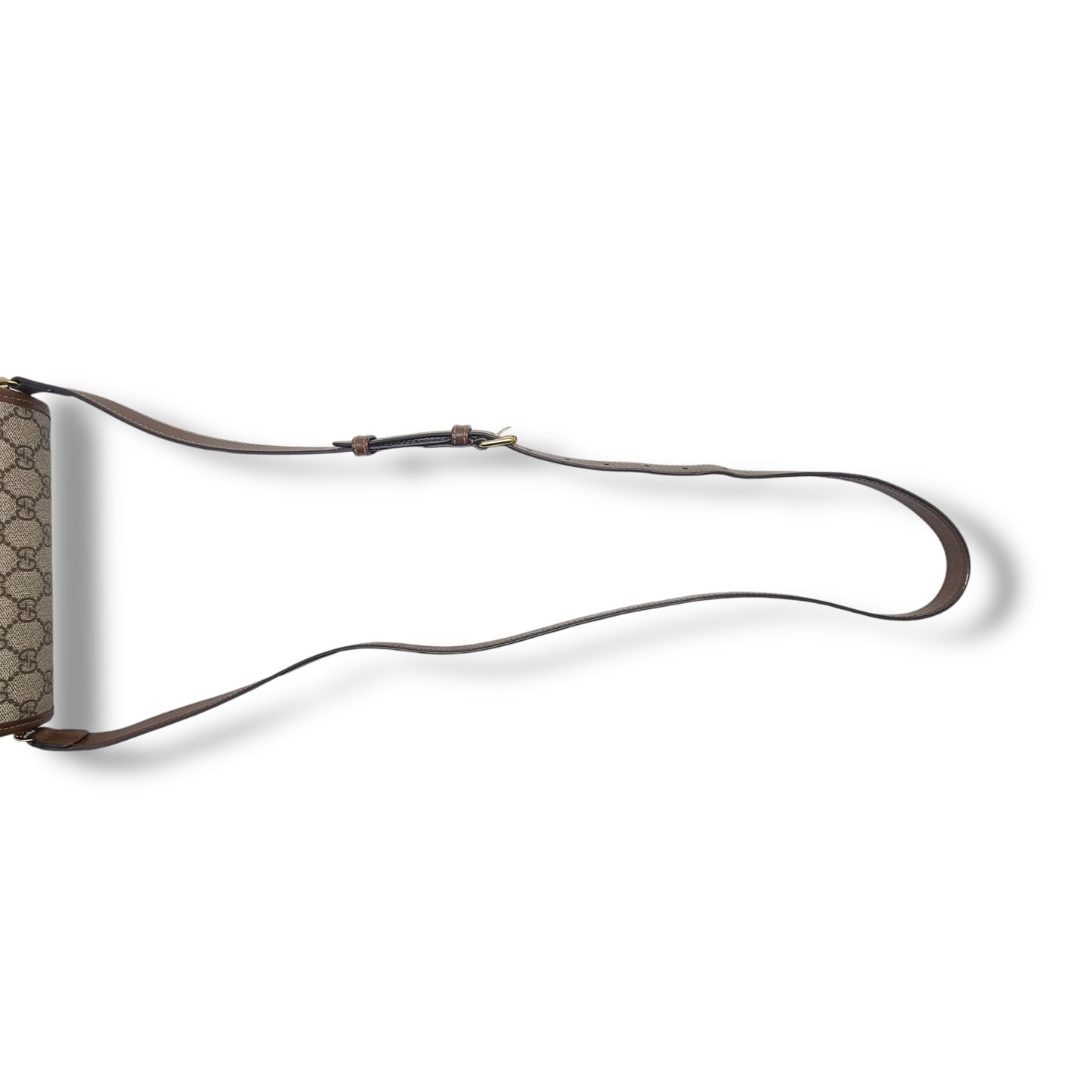 Gucci GG Mini Interlocking Canvas Crossbody Ghw (Beige Brown)