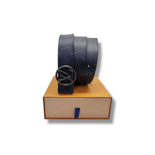 Louis Vuitton Belt Initiales Reversible Monogram Eclipse Black HW