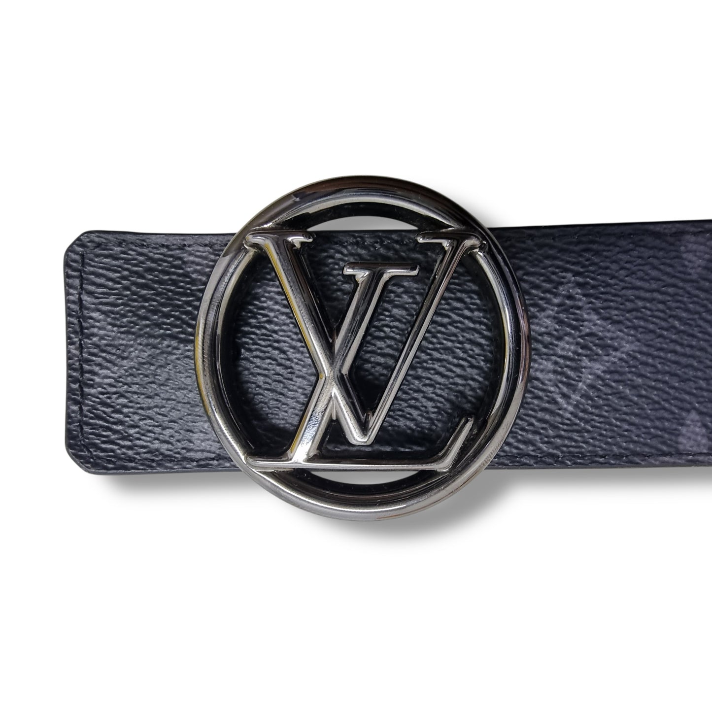 Louis Vuitton Belt Initiales Reversible Monogram Eclipse Black HW