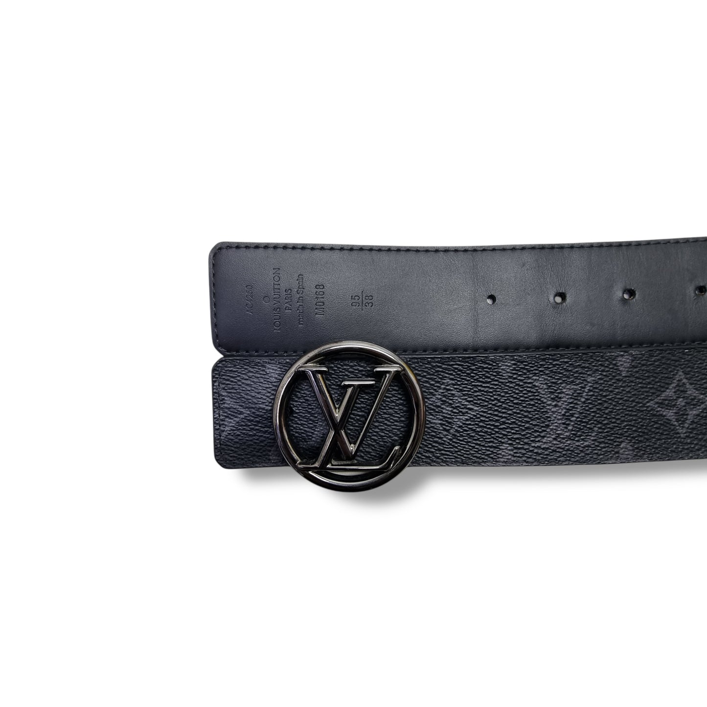 Louis Vuitton Belt Initiales Reversible Monogram Eclipse Black HW