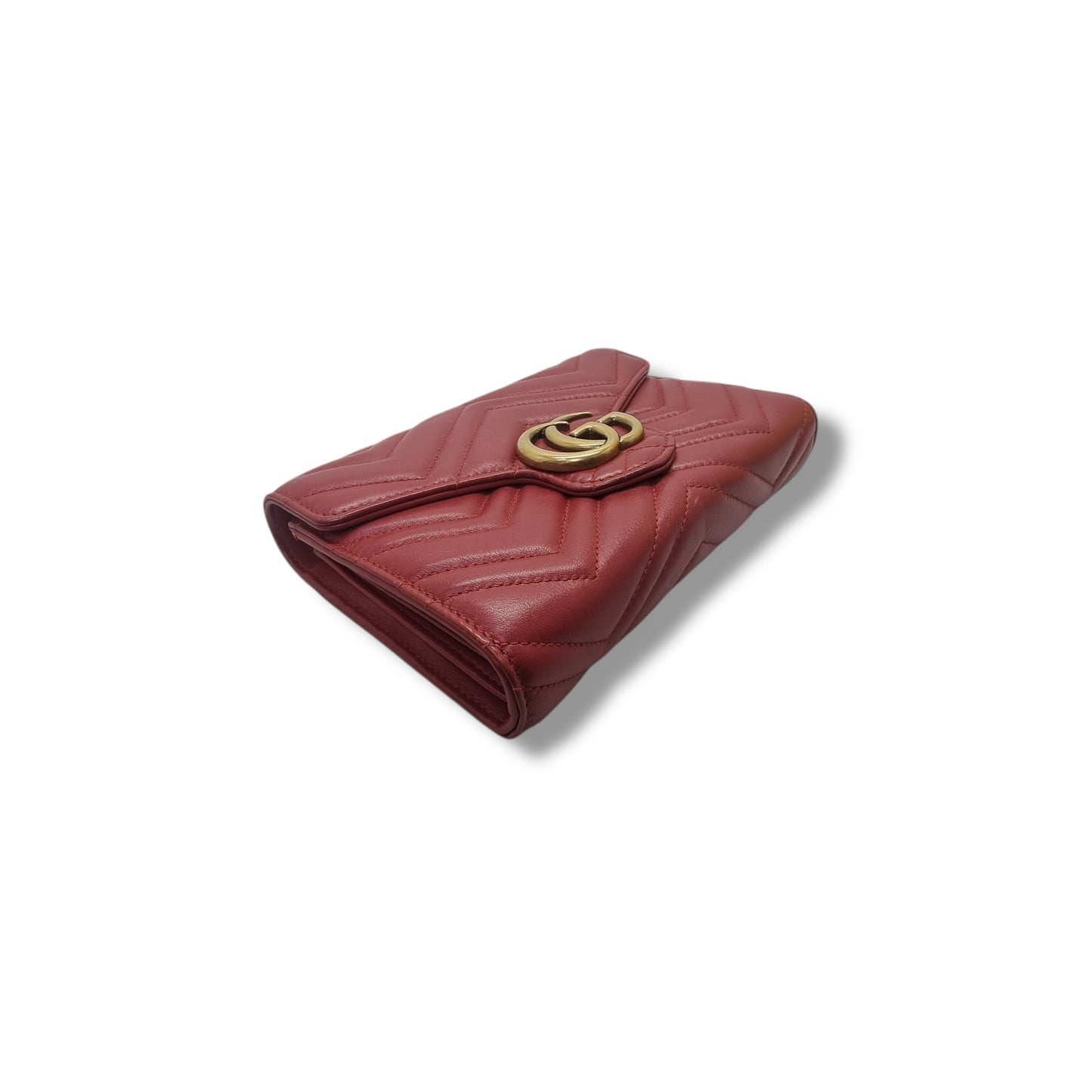 Gucci Marmont Wallet on Chain Ghw (Red)