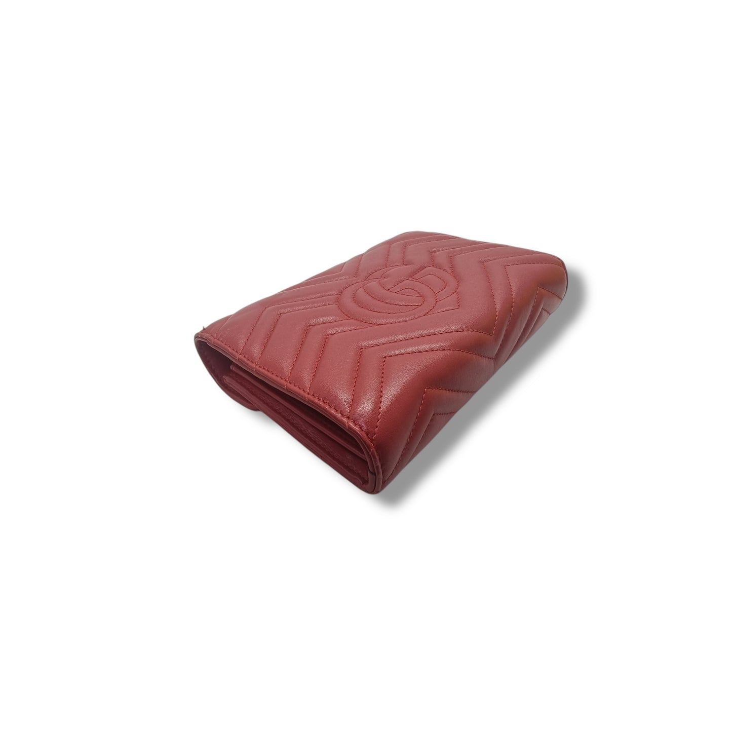 Gucci Marmont Wallet on Chain Ghw (Red)