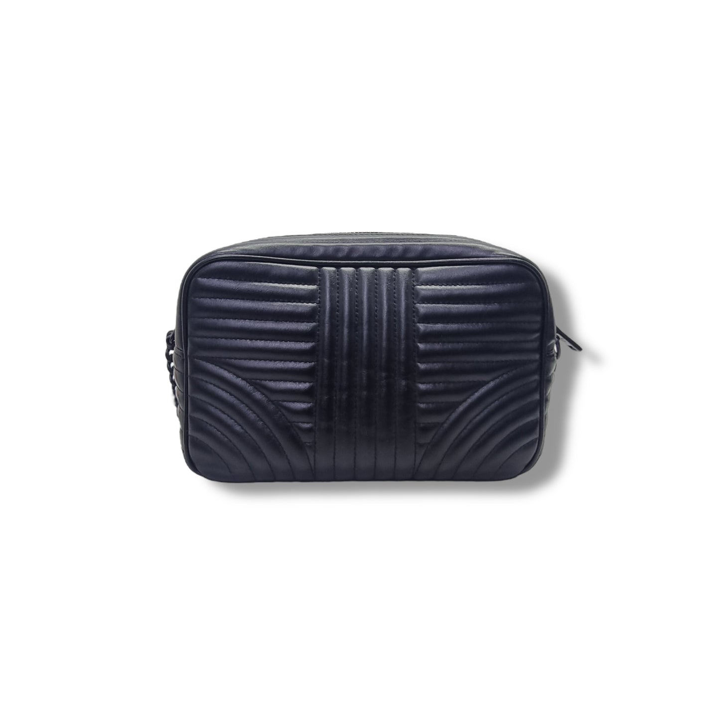 Prada Diagramme Soft Calfskin Camera Bag Bhw (Black)