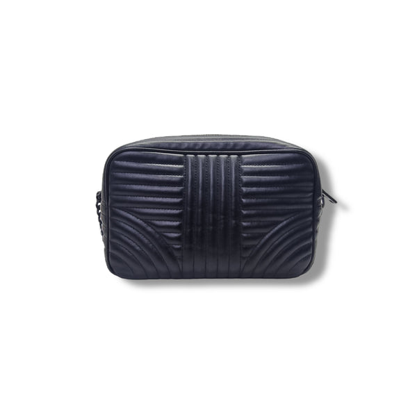 Prada Diagramme Soft Calfskin Camera Bag Bhw (Black)