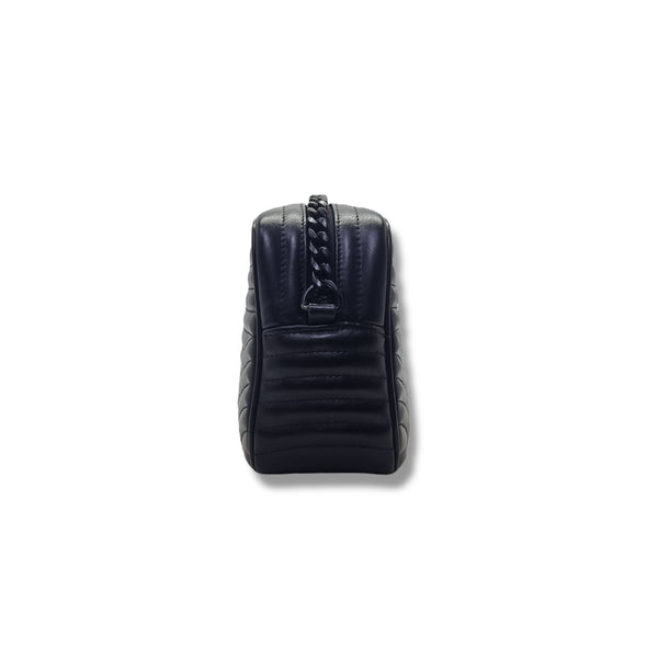 Prada Diagramme Soft Calfskin Camera Bag Bhw (Black)