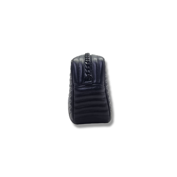 Prada Diagramme Soft Calfskin Camera Bag Bhw (Black)