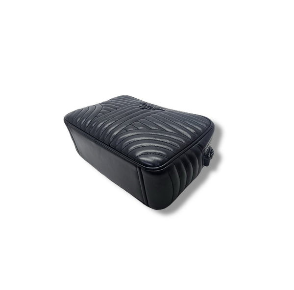 Prada Diagramme Soft Calfskin Camera Bag Bhw (Black)