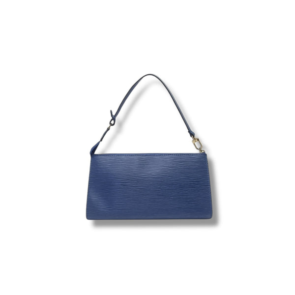 Louis Vuitton Pochette Accessories Epi Blue Ghw