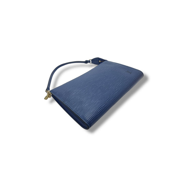 Louis Vuitton Pochette Accessories Epi Blue Ghw