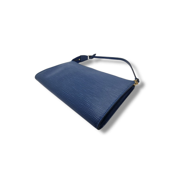 Louis Vuitton Pochette Accessories Epi Blue Ghw