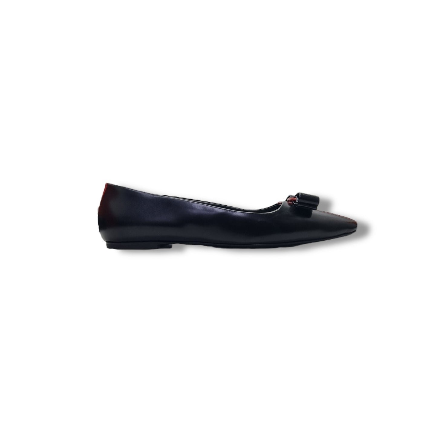 Salvatore Ferragamo Vara Bow Ballet Flats (Black/Red)