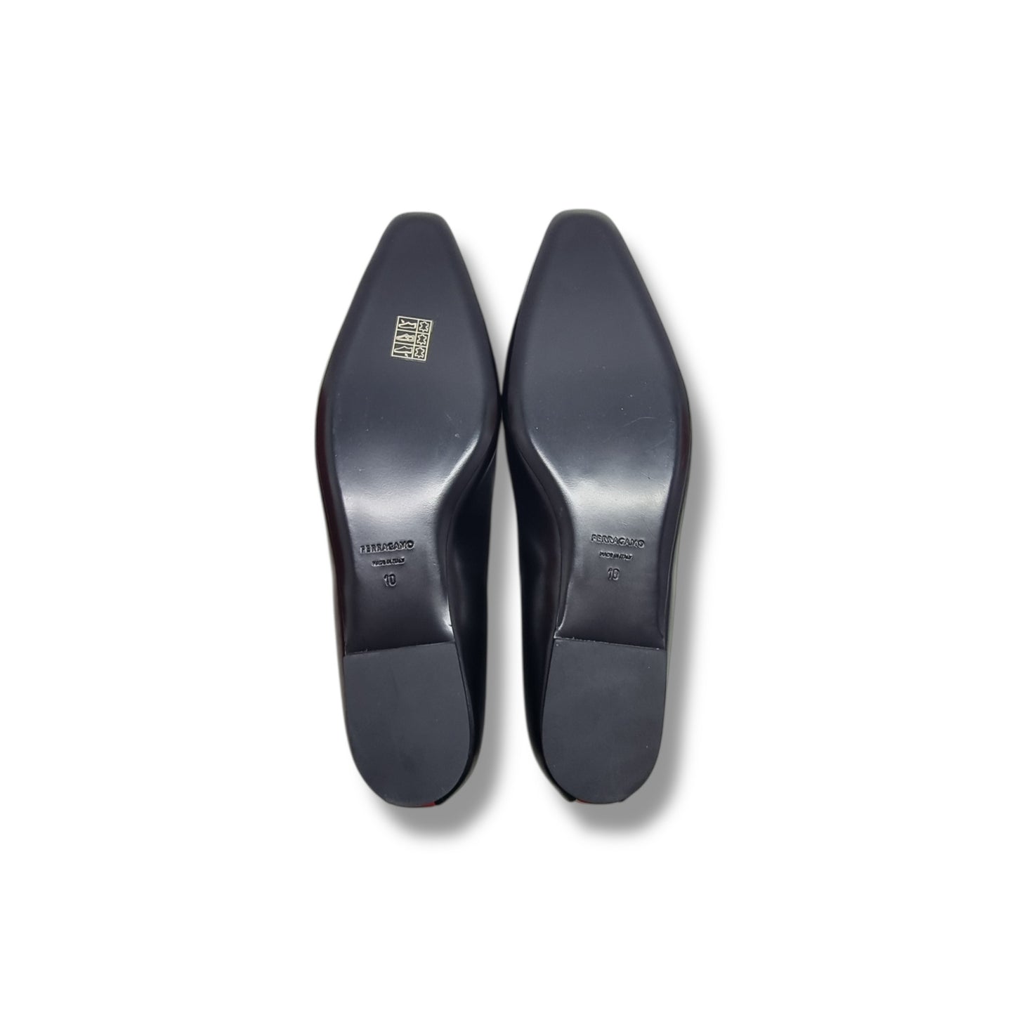 Salvatore Ferragamo Vara Bow Ballet Flats (Black/Red)