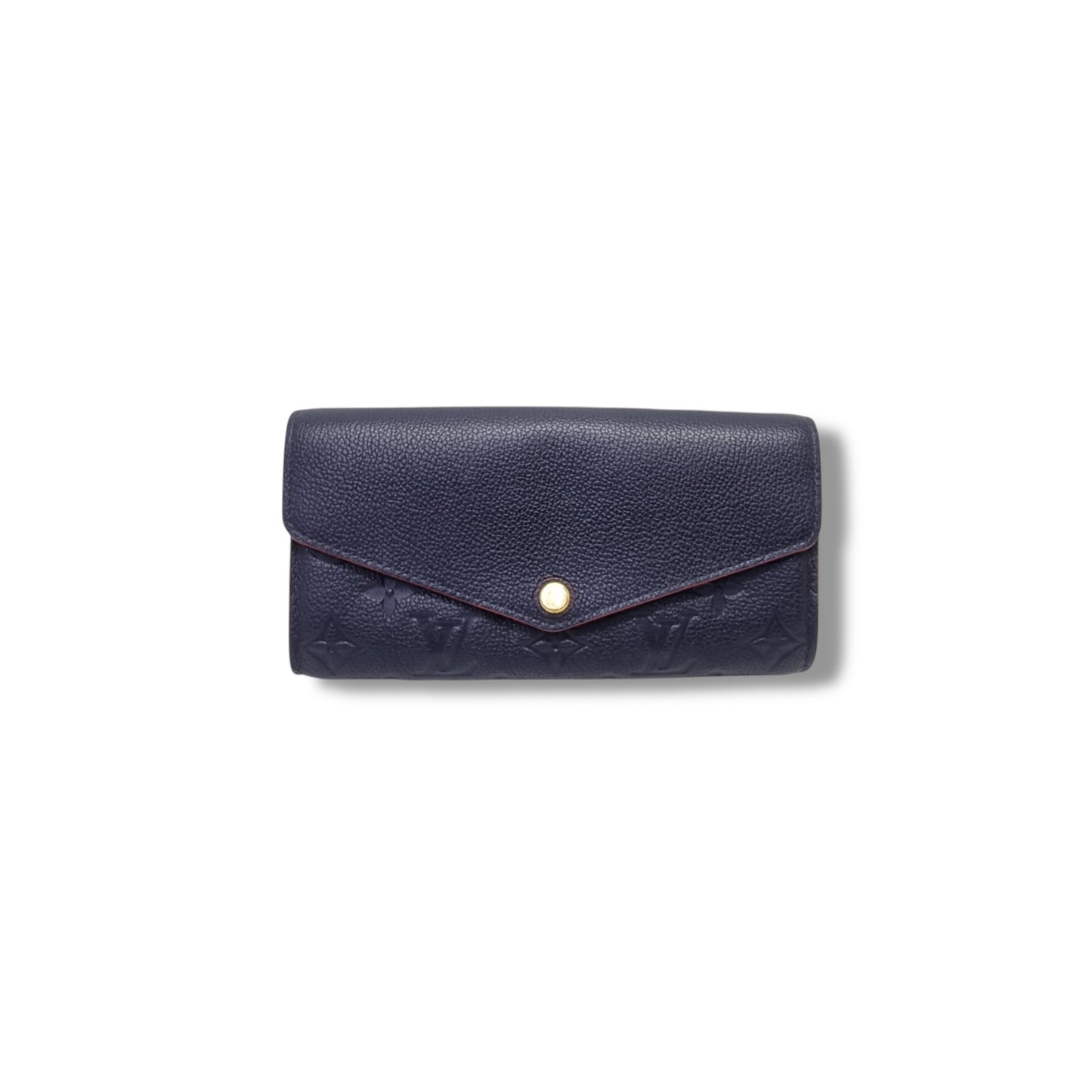 Louis Vuitton Sarah Wallet Monogram Empriente Ghw (Navy Blue)