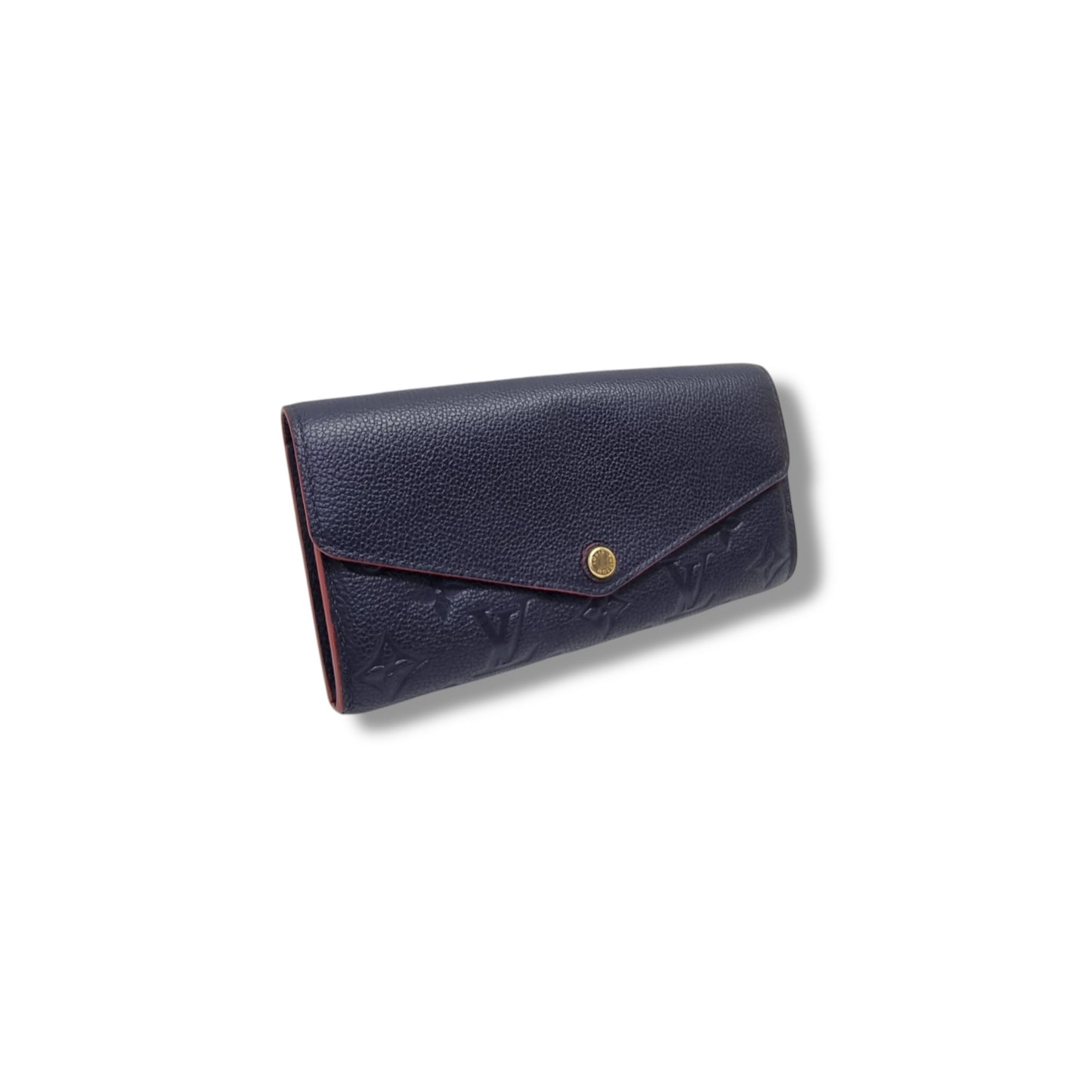 Louis Vuitton Sarah Wallet Monogram Empriente Ghw (Navy Blue)