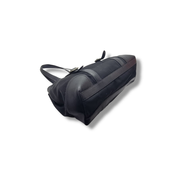 Prada BR3049 Nylon Shoulder Bag Ghw (Black)