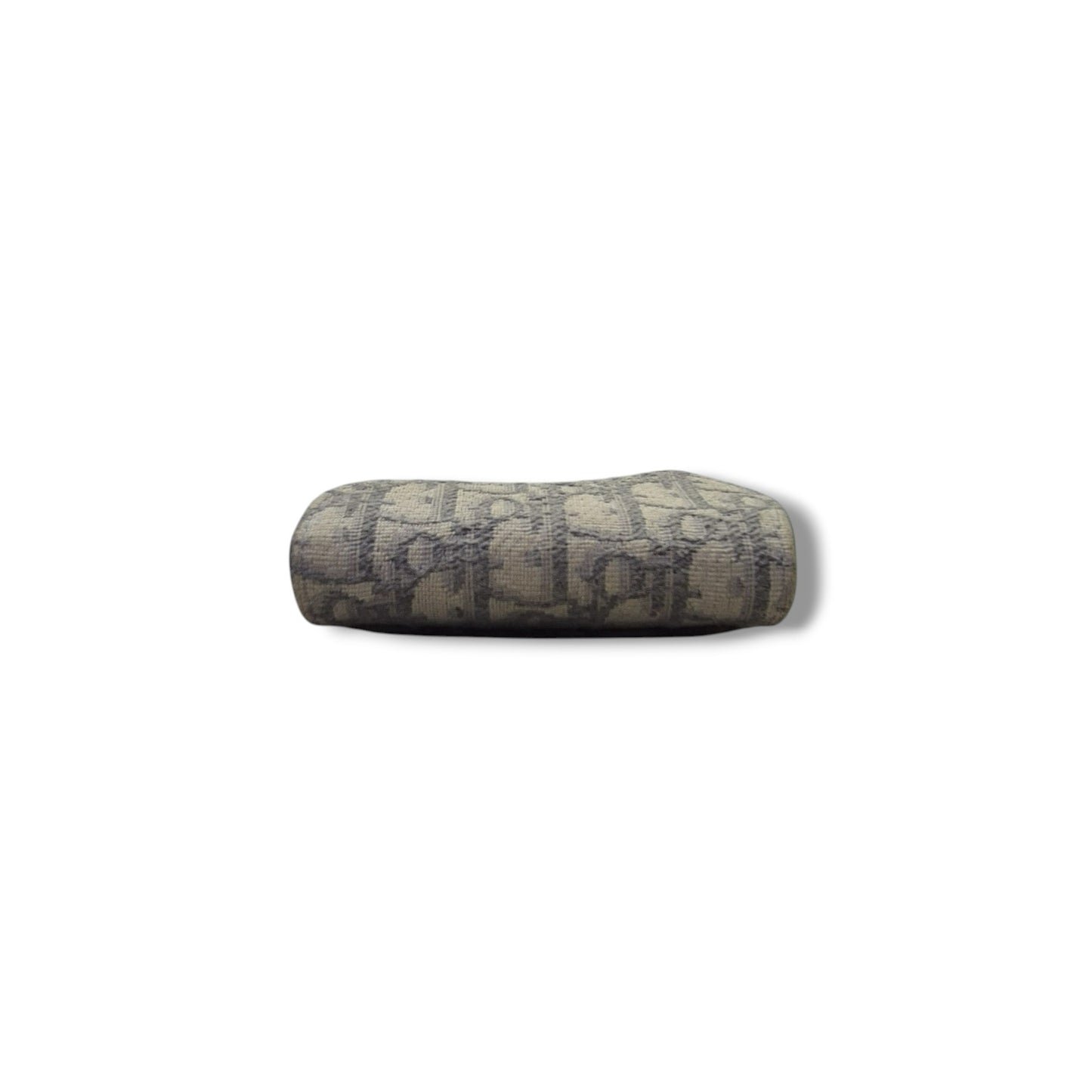 Christian Dior Saddle Bloom Card Holder Ghw (Grey Oblique Jacquard)