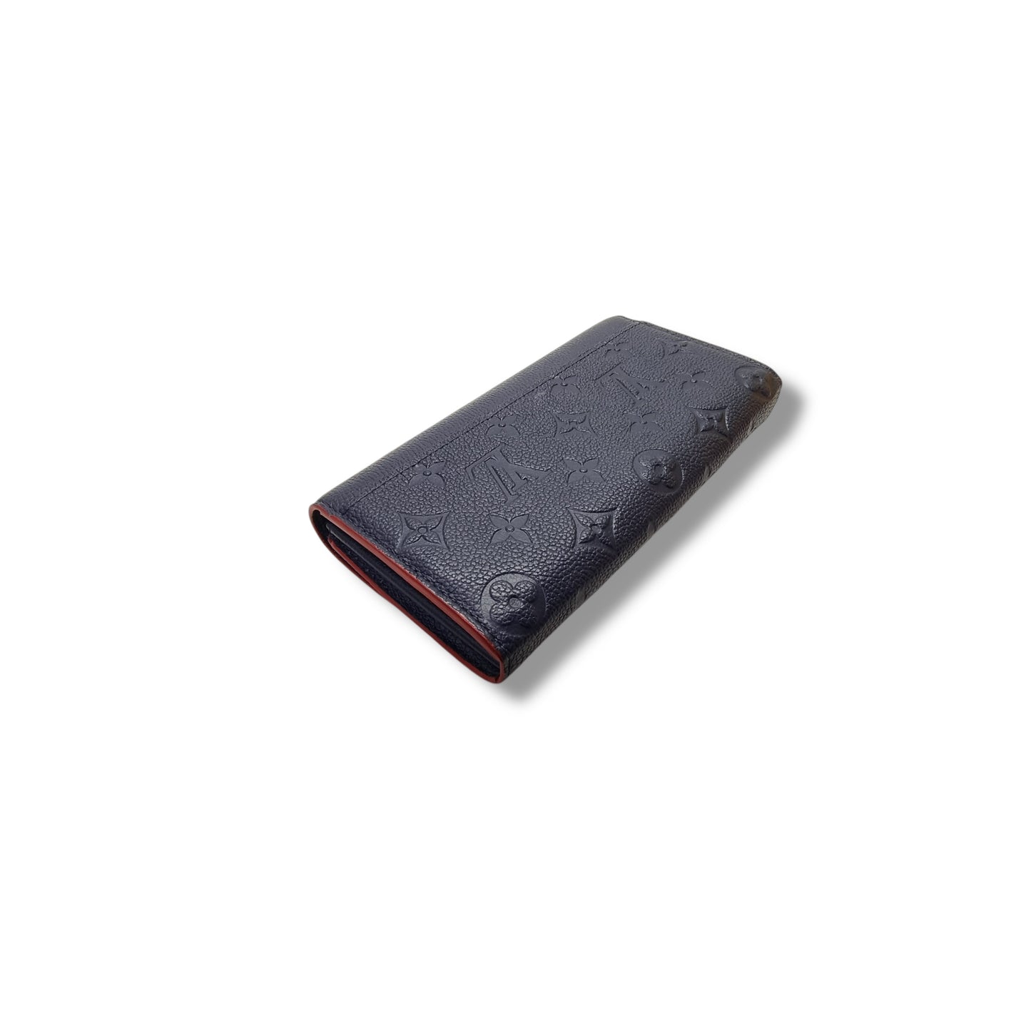 Louis Vuitton Sarah Wallet Monogram Empriente Ghw (Navy Blue)