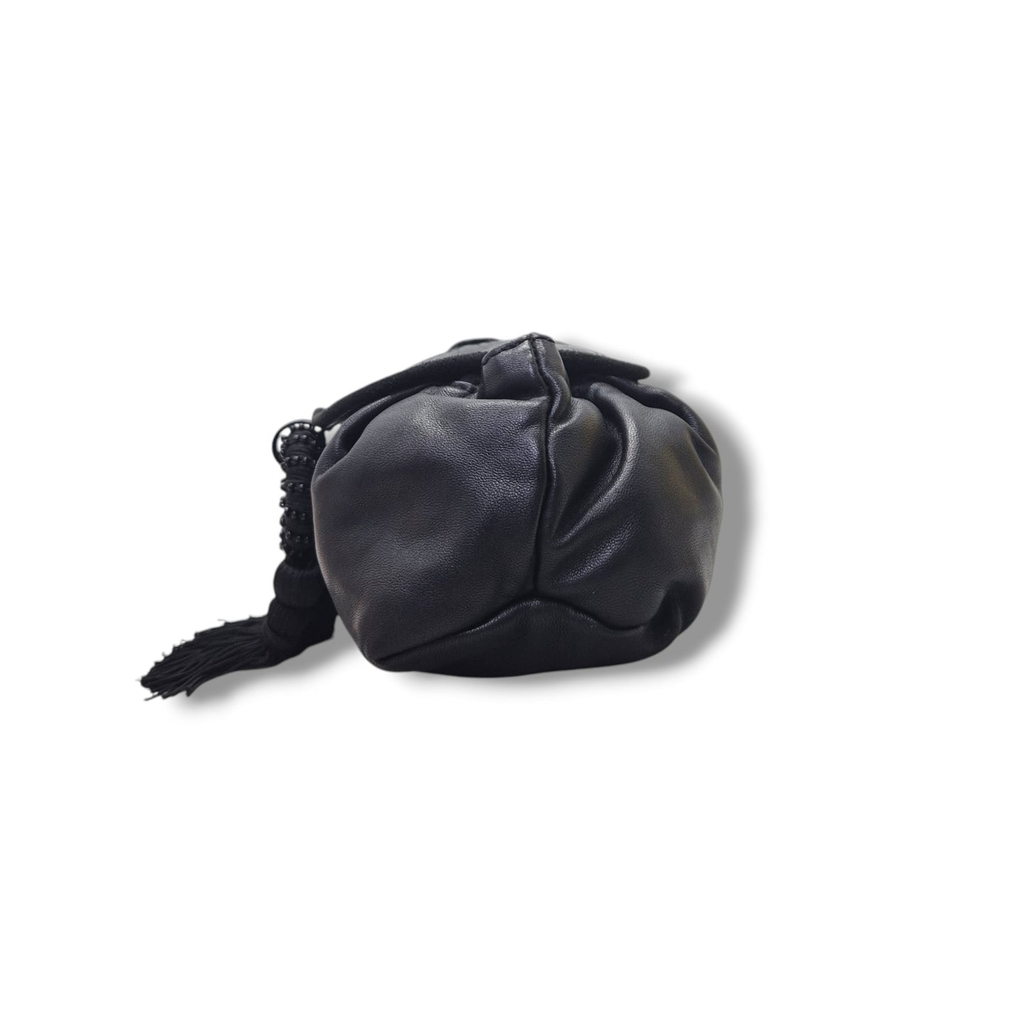 Loewe Vintage Nappa Leather Tassel Crossbody Ghw (Black)