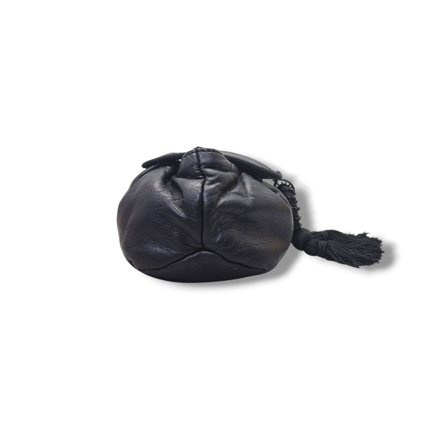 Loewe Vintage Nappa Leather Tassel Crossbody Ghw (Black)