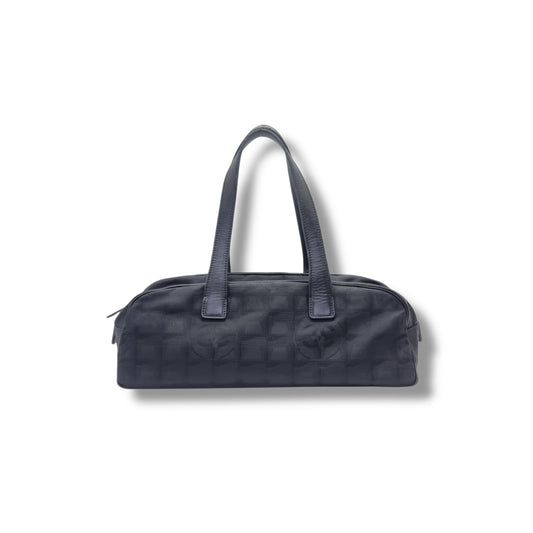 Chanel Traveline Nylon Bowler Bag (Black)