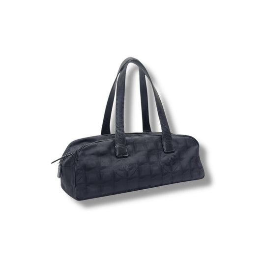 Chanel Traveline Nylon Bowler Bag (Black)