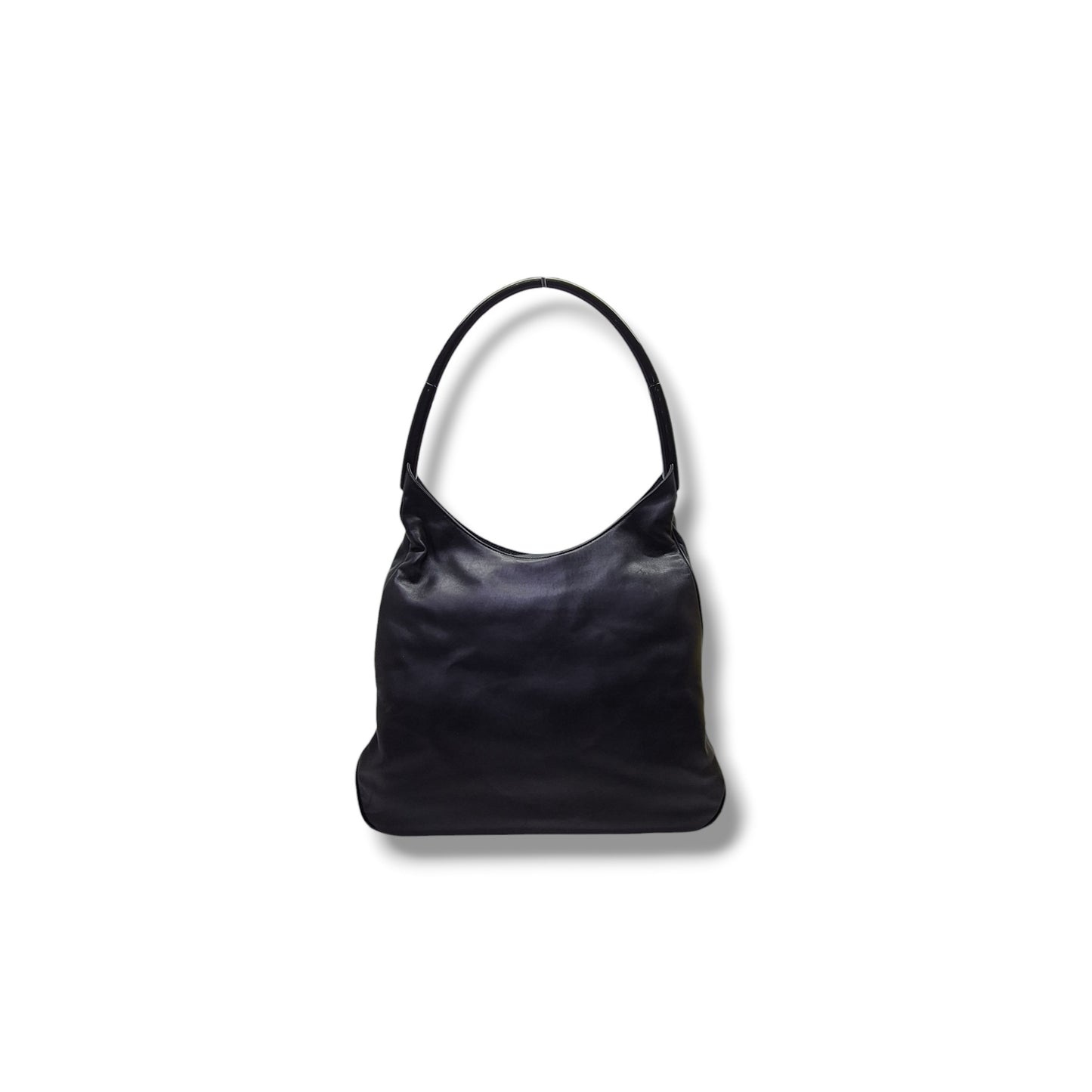 Prada Vintage Soft Leather Hobo Bag (Black)