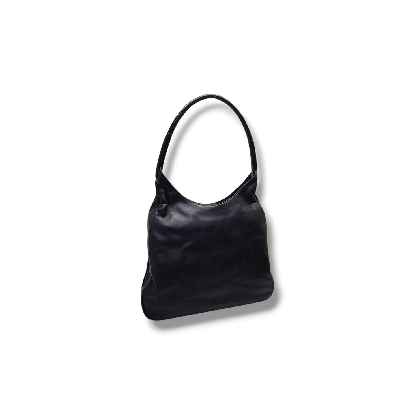Prada Vintage Soft Leather Hobo Bag (Black)