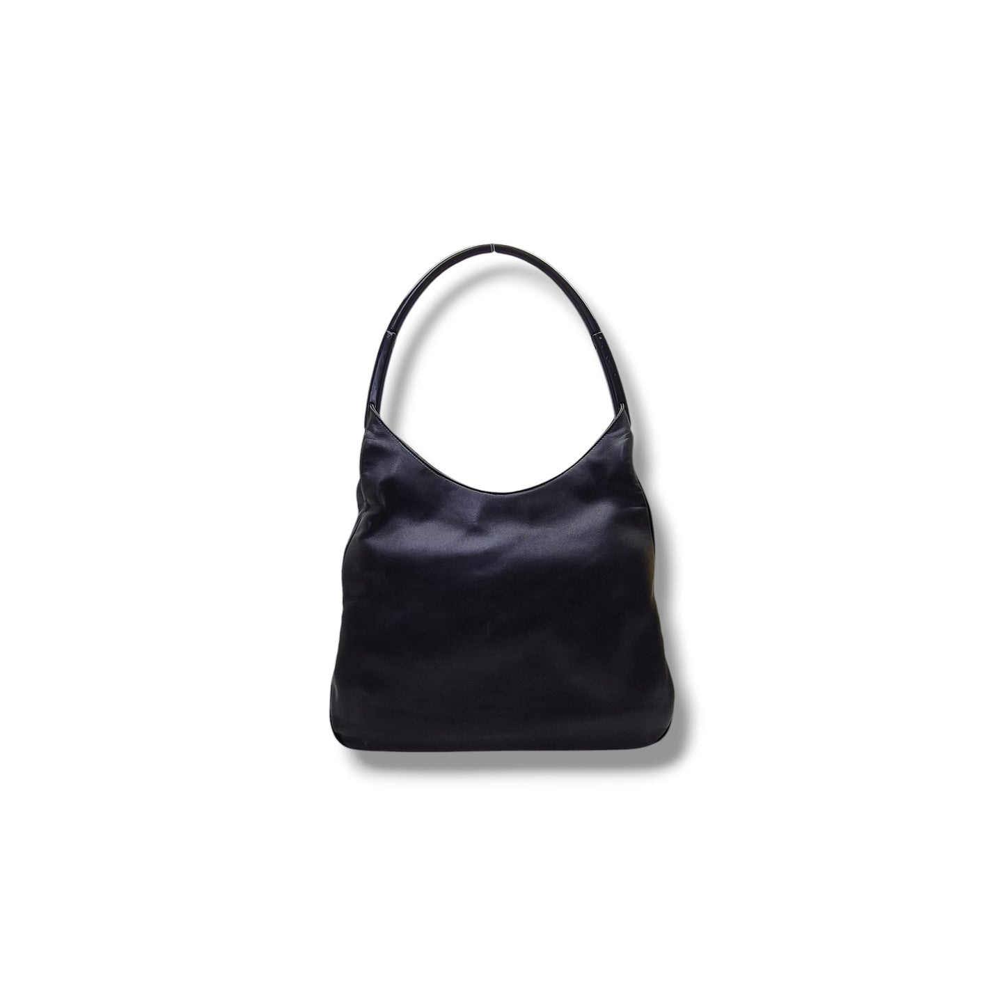 Prada Vintage Soft Leather Hobo Bag (Black)