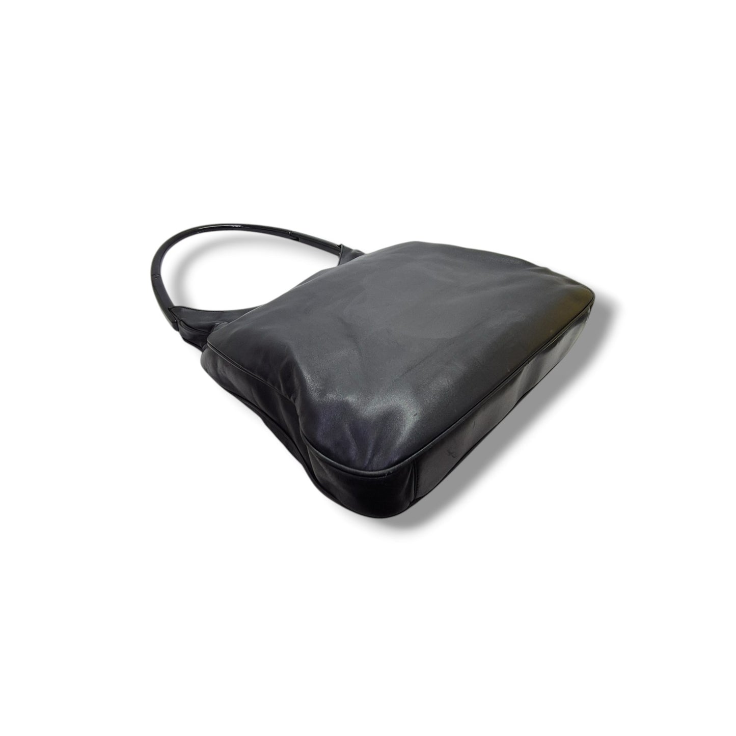 Prada Vintage Soft Leather Hobo Bag (Black)