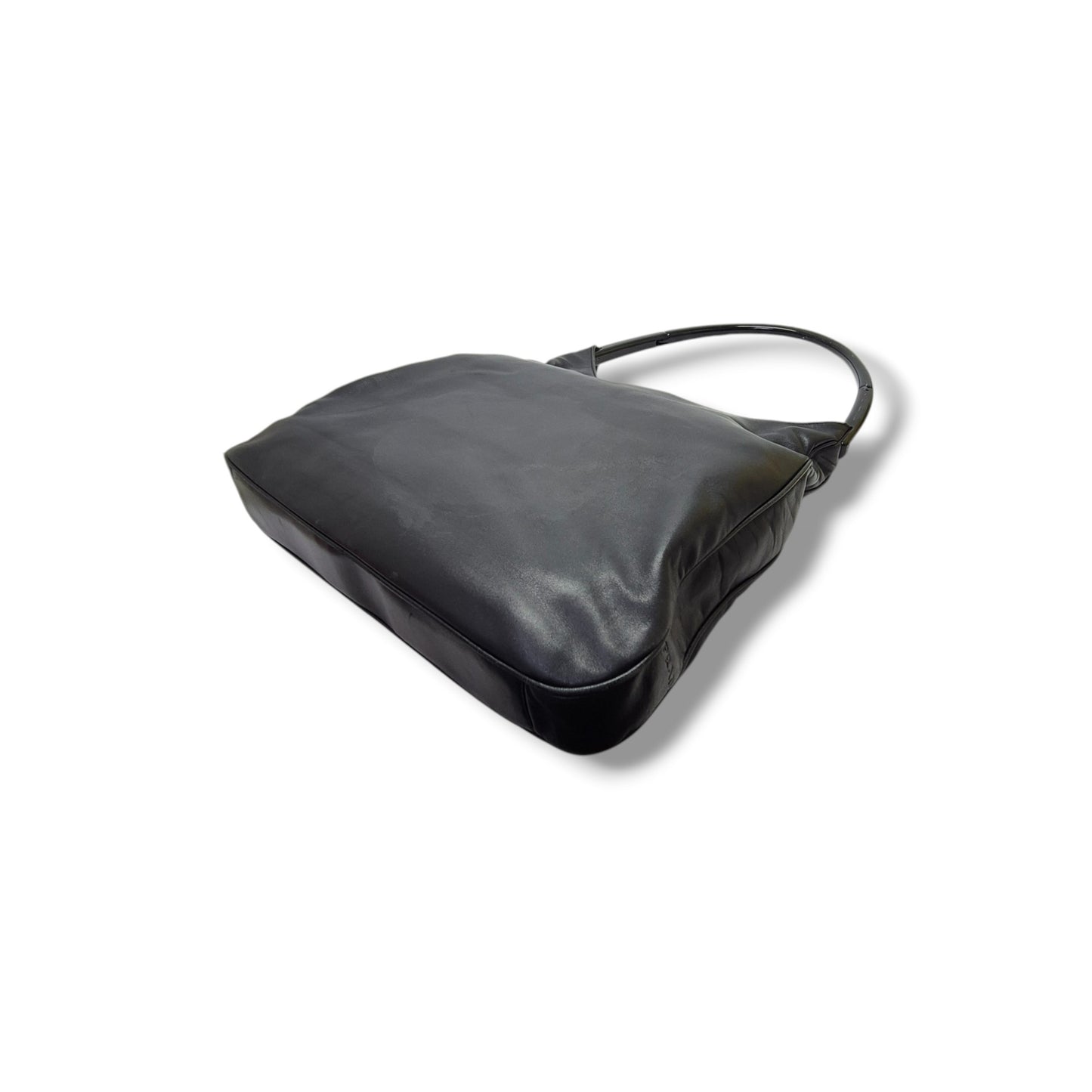 Prada Vintage Soft Leather Hobo Bag (Black)