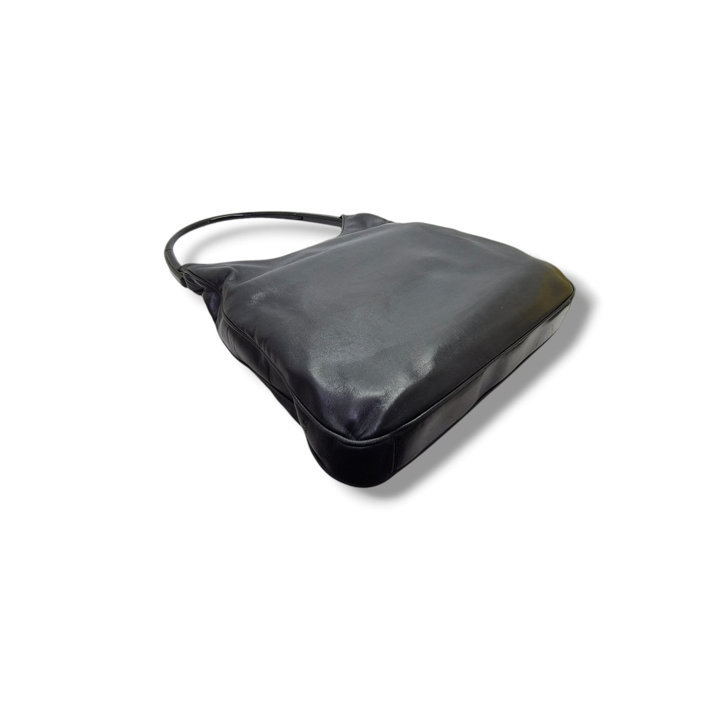 Prada Vintage Soft Leather Hobo Bag (Black)