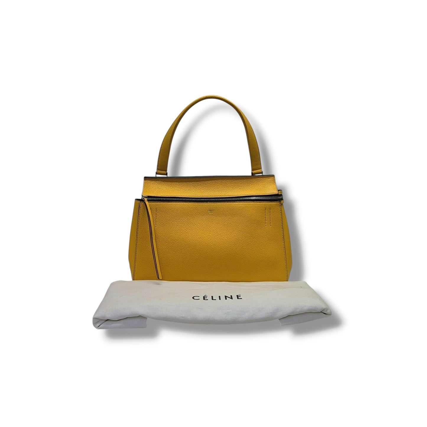Celine Edge Leather Bag Shw  (Saffron Yellow)