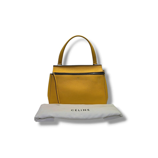 Celine Edge Leather Bag Shw  (Saffron Yellow)